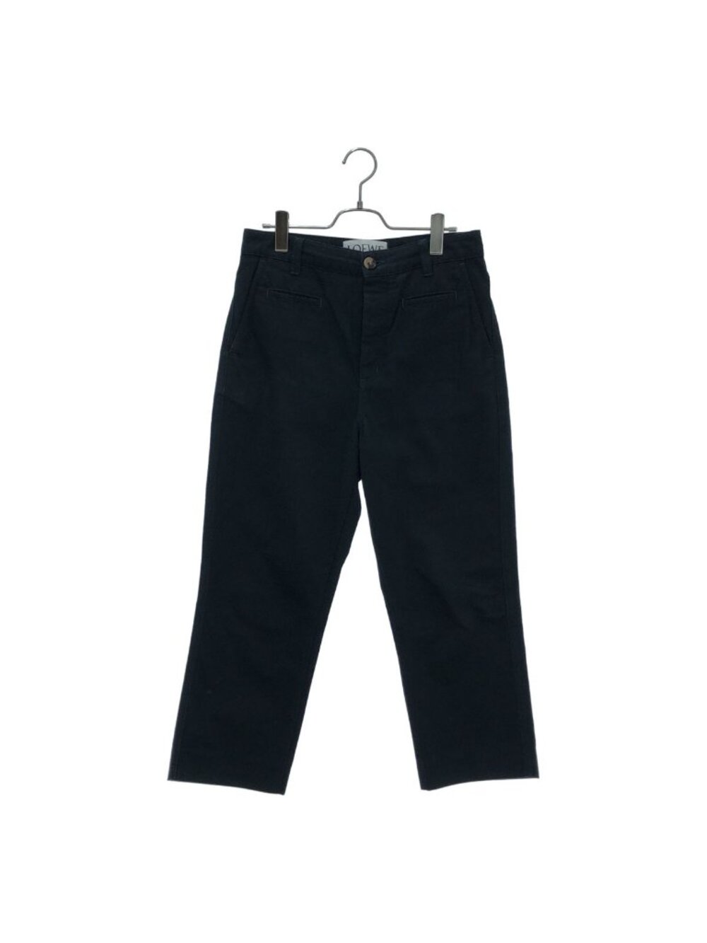 Loewe Cotton Fisherman Cropped Pants Dark Navy 44